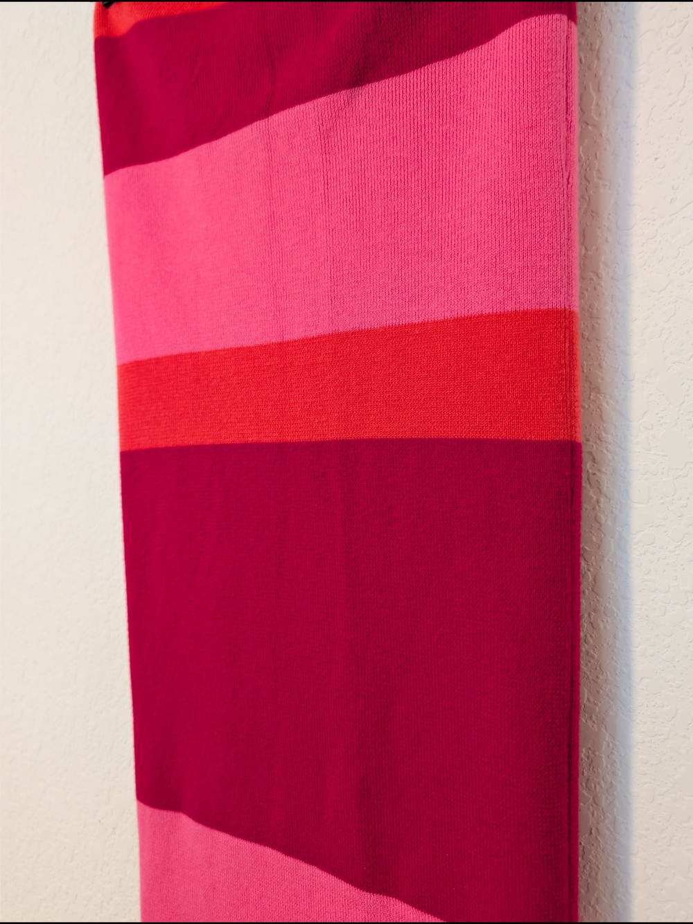 Camila Coelho Pink Orange Colorblock Open Tie Back Halter Emlyn Knit Midi Dress - Picture 7 of 13